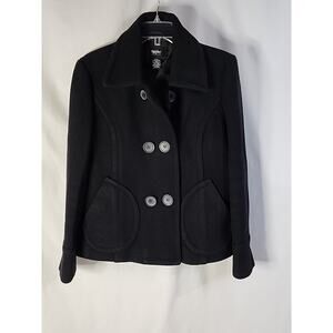 Mossimo Women's Black Wool Blend Jacket/ Coat Size L